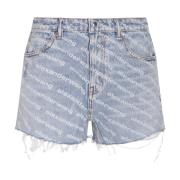 Denim Shorts Alexander Wang , Blue , Dames