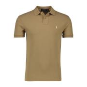 Kameel Korte Mouw Polo Shirt Ralph Lauren , Brown , Heren