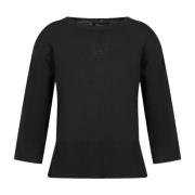 3Dym1H Zwart Sweater Trendy Look Armani Exchange , Black , Dames