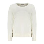 Witte Crew Neck Sweatshirt Logo North Sails , White , Dames