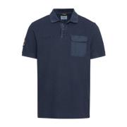 Poloshirt korte mouw donkerblauw Camel Active , Blue , Heren