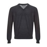 Luxe Grijze Cashmere Sweater Dolce & Gabbana , Gray , Heren