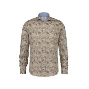 Bruin Casual Overhemd met Print A fish named Fred , Brown , Heren