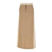 Beige Rok met Zijopeningen Remain Birger Christensen , Beige , Dames