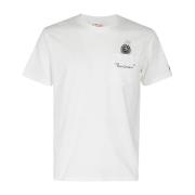Katoenen T-shirt met zak MC2 Saint Barth , White , Heren