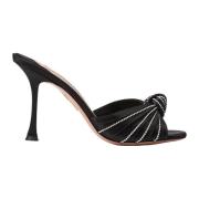 Kristal Muiltje Sandalen Aquazzura , Black , Dames