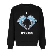 Sweatshirts Botter , Black , Heren