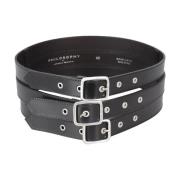 Vitello Leren Riem Philosophy di Lorenzo Serafini , Black , Dames