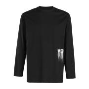 Long Sleeve Tops Y-3 , Black , Heren