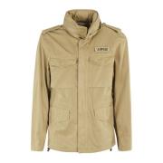 Mini Field Jacket van Katoen Aspesi , Brown , Heren