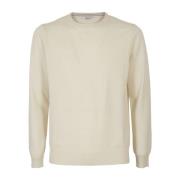Luxe Cashmere Sweater Kangra , White , Heren