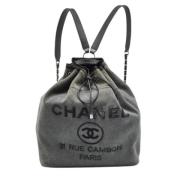Pre-owned Denim backpacks Chanel Vintage , Gray , Dames