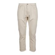 Denim 5-Pocket Jeans Tela Genova , Beige , Heren