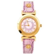 Pre-owned Stainless Steel watches Versace Pre-owned , Purple , Dames