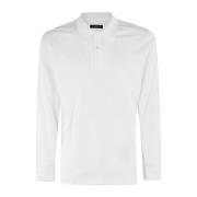 Lange Mouw Polo Fay , White , Heren