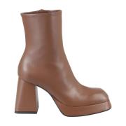 Elegante Nappa Leren Hakken Giampaolo Viozzi , Brown , Dames