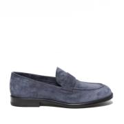 Blauwe suède loafers met memory foam Alexander Hotto , Blue , Heren