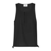 Eenvoudige Tanktop Ami Paris , Black , Heren