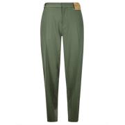 Wollen Broek met Plooi en Klep ACT N°1 , Green , Dames