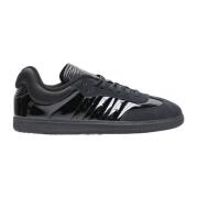 Lakleren Sneakers met Suède Paneel Adidas , Black , Heren