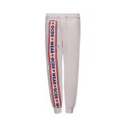 Witte Logo Trainingsbroek Gcds , Multicolor , Dames