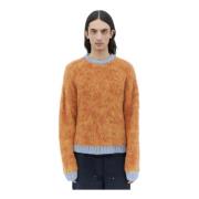 Marled Alpaca Crewneck Sweater Brain Dead , Orange , Heren
