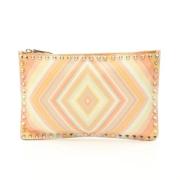 Pre-owned Leather clutches Valentino Vintage , Multicolor , Dames