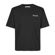 Scandinavische Stijl T-Shirt Samsøe Samsøe , Black , Heren
