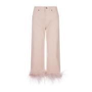 Roze Chimera Cropped Jeans P.a.r.o.s.h. , Pink , Dames