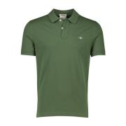 Groen poloshirt korte mouw Gant , Green , Heren