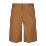 Bruine Shorts, Maatvoering klopt, Model 1,84m Dickies , Brown , Heren