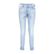 Blauwe Skinny Katoenen Jeans Guess , Blue , Dames