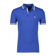 Blauwe poloshirt korte mouw Hugo Boss , Blue , Heren