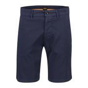 Donkerblauwe Chino Shorts Hugo Boss , Blue , Heren