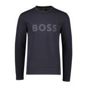 Donkerblauwe Salbo Sweater Hugo Boss , Blue , Heren