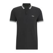 Zwart poloshirt korte mouw Hugo Boss , Black , Heren