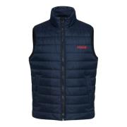 Donkerblauwe Gewatteerde Jas Hugo Boss , Blue , Heren