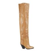 Gouden Leren Jas Isabel Marant , Beige , Dames