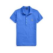 Blauw Polo Shirt Iconische Amerikaanse Stijl Ralph Lauren , Blue , Dam...