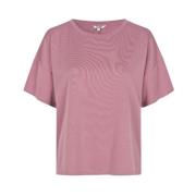 Roze Basic T-shirt Pinto mbyM , Pink , Dames