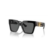 Bold Square Sunglasses Versace , Black , Dames