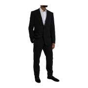 Zwart Wol 2-Delig Slim Fit Dolce & Gabbana , Black , Heren