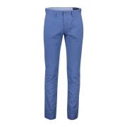 Blauwe Katoenen Chino Slim Fit Broek Ralph Lauren , Blue , Heren