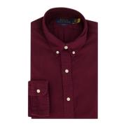 Bordeaux Casual Overhemd Slim Fit Ralph Lauren , Red , Heren