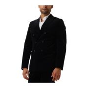 Slim-Oakland Ribfluwelen Blazer Selected Homme , Blue , Heren