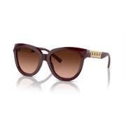 Red Brown/Pink Grey Shaded Sunglasses Tiffany , Brown , Dames