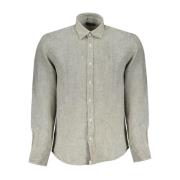 Stijlvol Geborduurd Shirt met Italiaanse Kraag North Sails , Gray , He...