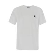 Katoenen Logo T-Shirt Golden Goose , White , Dames