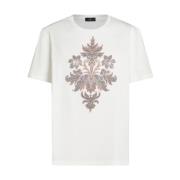 Bloemenkraal Crew-neck T-shirt Etro , White , Dames