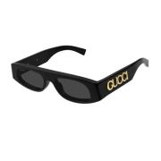 Rechthoekige zonnebril LidoLarge Gucci , Black , Dames